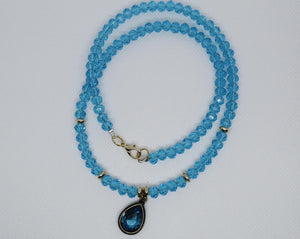 Sea blue necklace