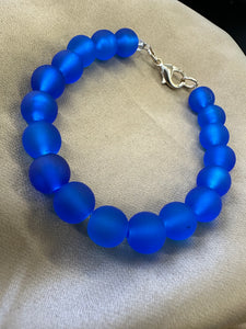 Electric blue bracelet