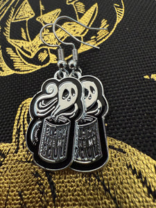 Coffee and spell earrings