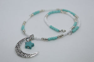 Moon star necklace