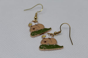 Capybara earrings