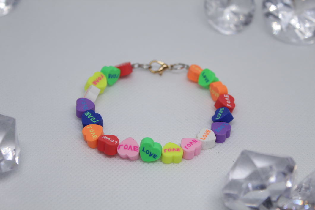 Candy heart bracelet