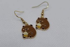 Capybara earrings