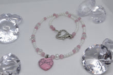 Load image into Gallery viewer, Pink heart necklace