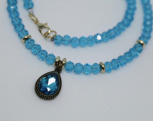 Sea blue necklace