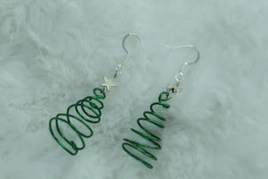 Christmas tree earrings