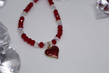 Load image into Gallery viewer, Red heart necklace