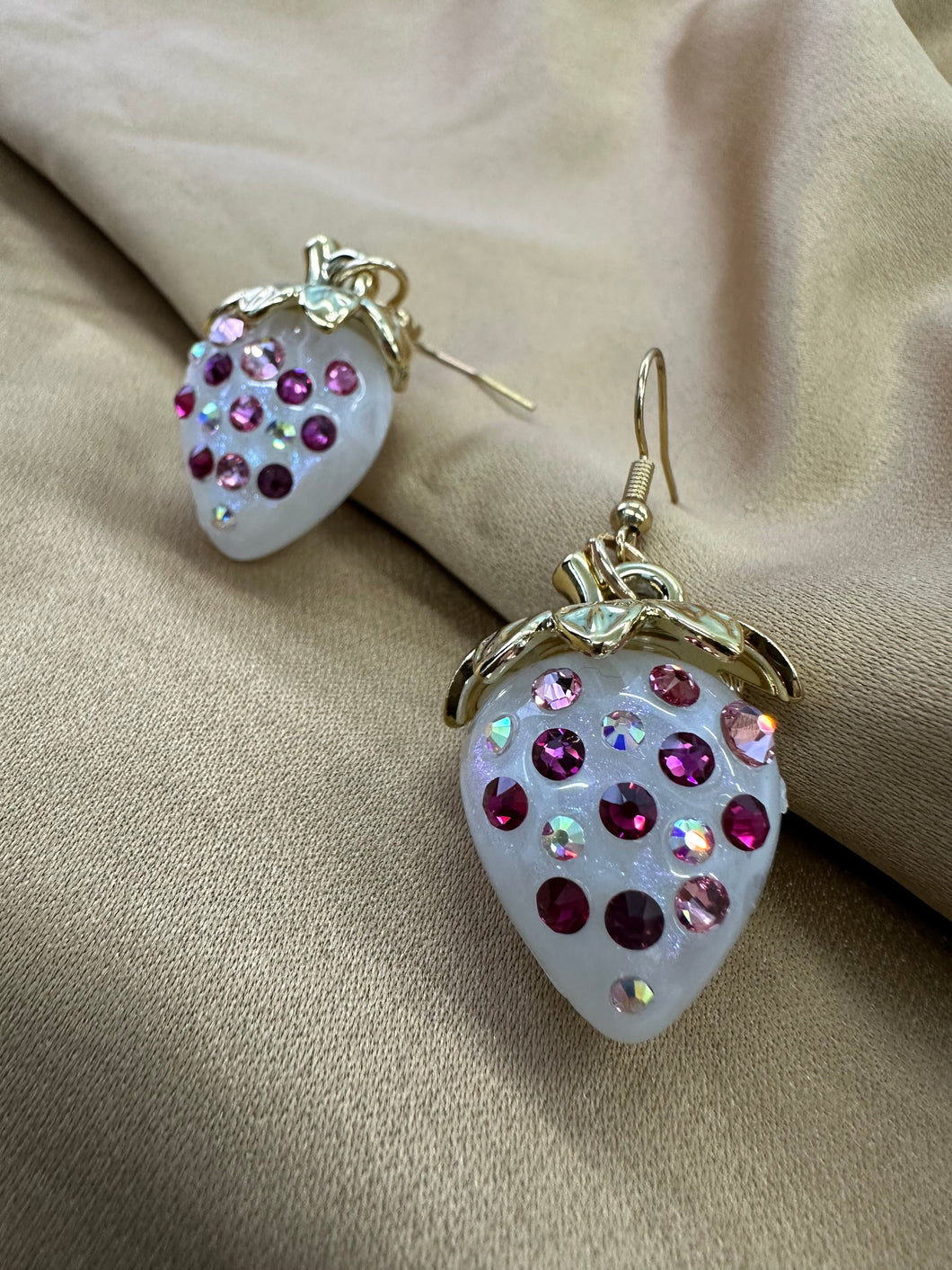 Swarovski strawberry earrings