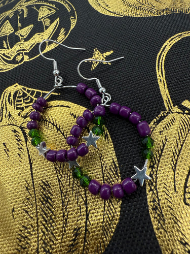 Halloween hoop earrings