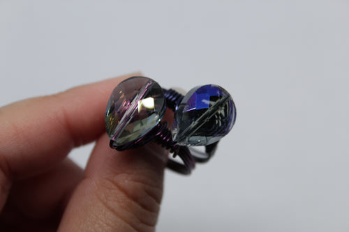Sparkle glass ring