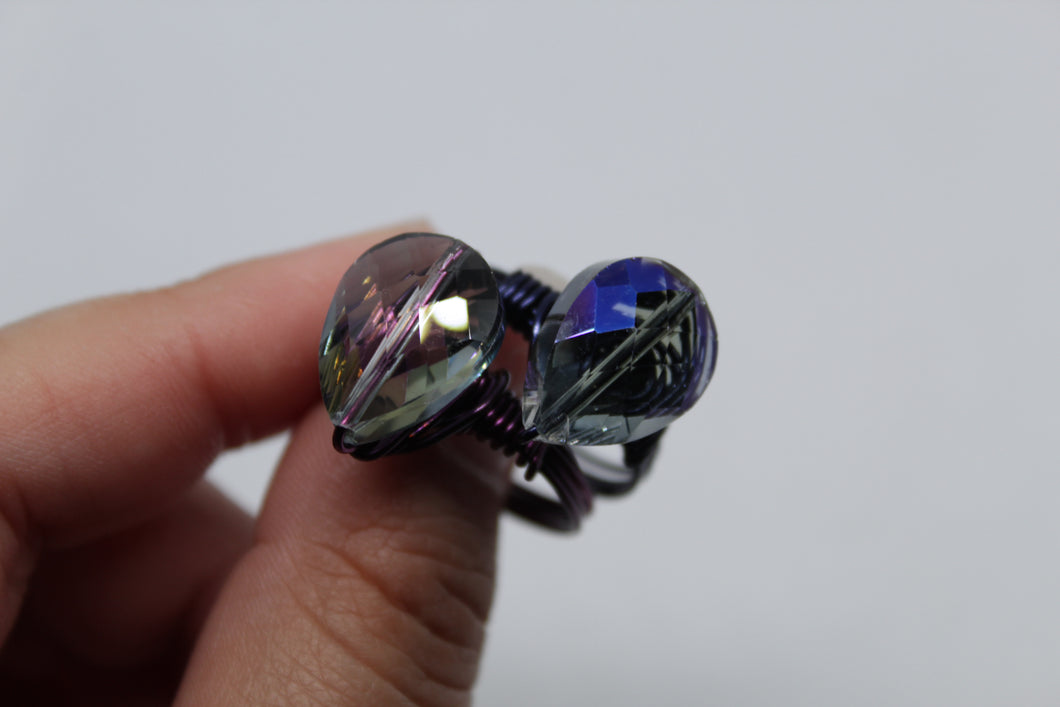 Sparkle glass ring