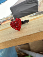 Load image into Gallery viewer, Red heart ring