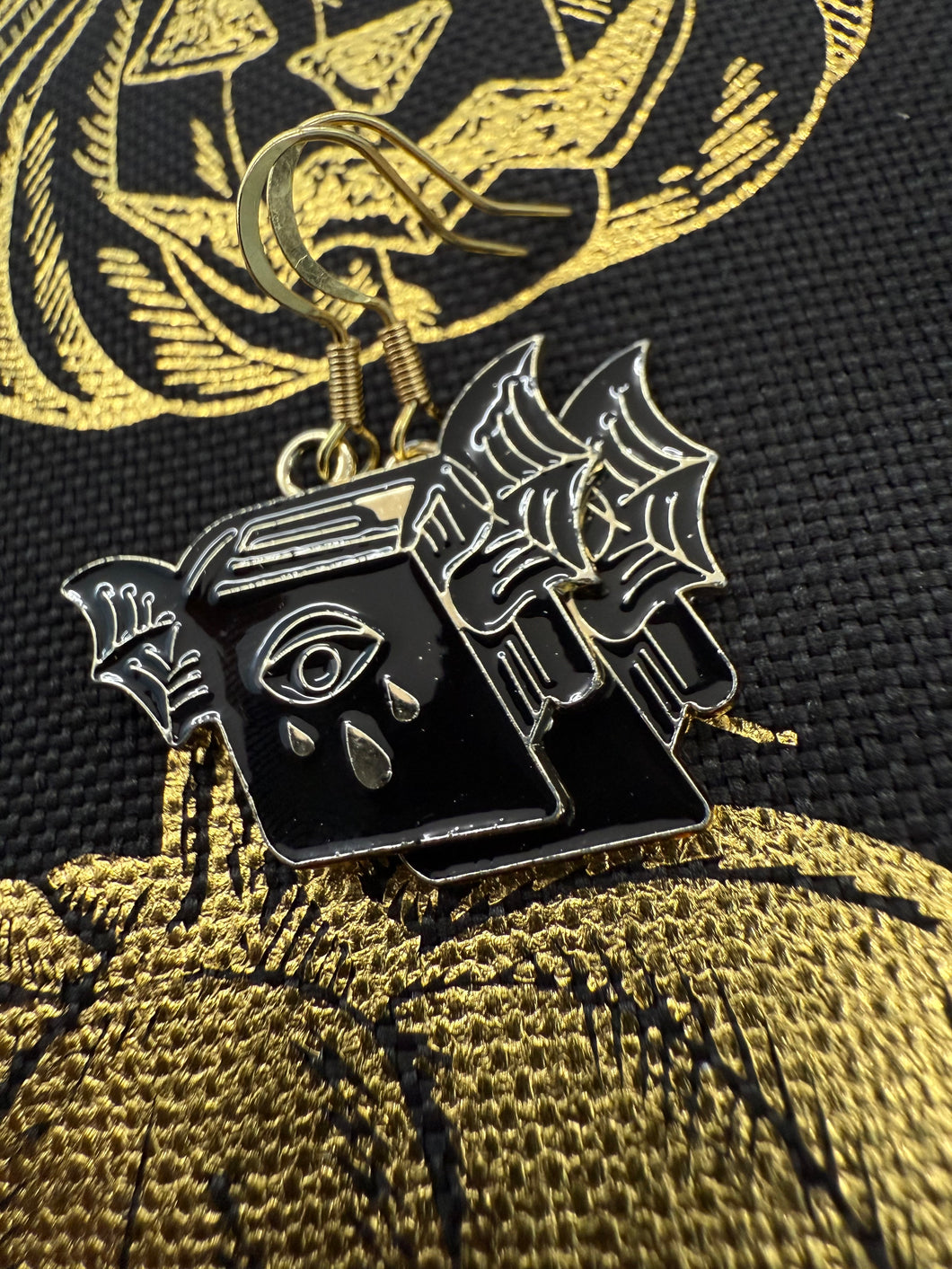 Coffee and spell earrings