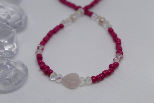 Rose quartz necklace