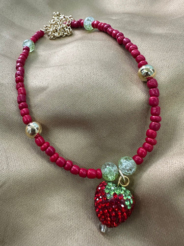 Strawberry necklaces