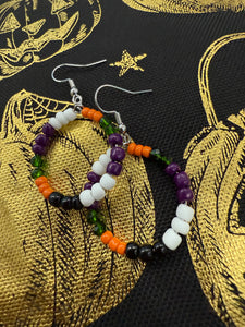 Halloween hoop earrings