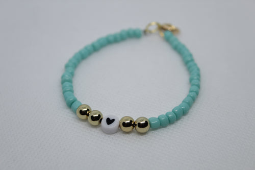 Heart turquoise bracelet