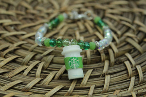 Green starbies cup bracelet