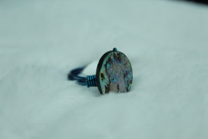 Abalone round ring