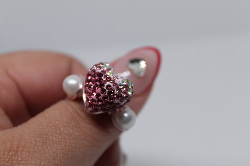 Heart bead ring