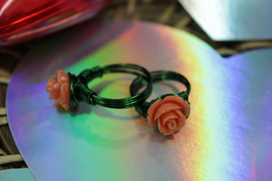 Orange rose ring