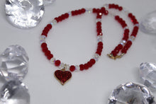 Load image into Gallery viewer, Red heart necklace