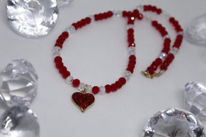 Red heart necklace