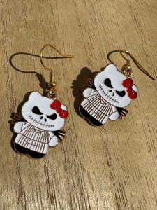 Hello kitty Halloween earrings