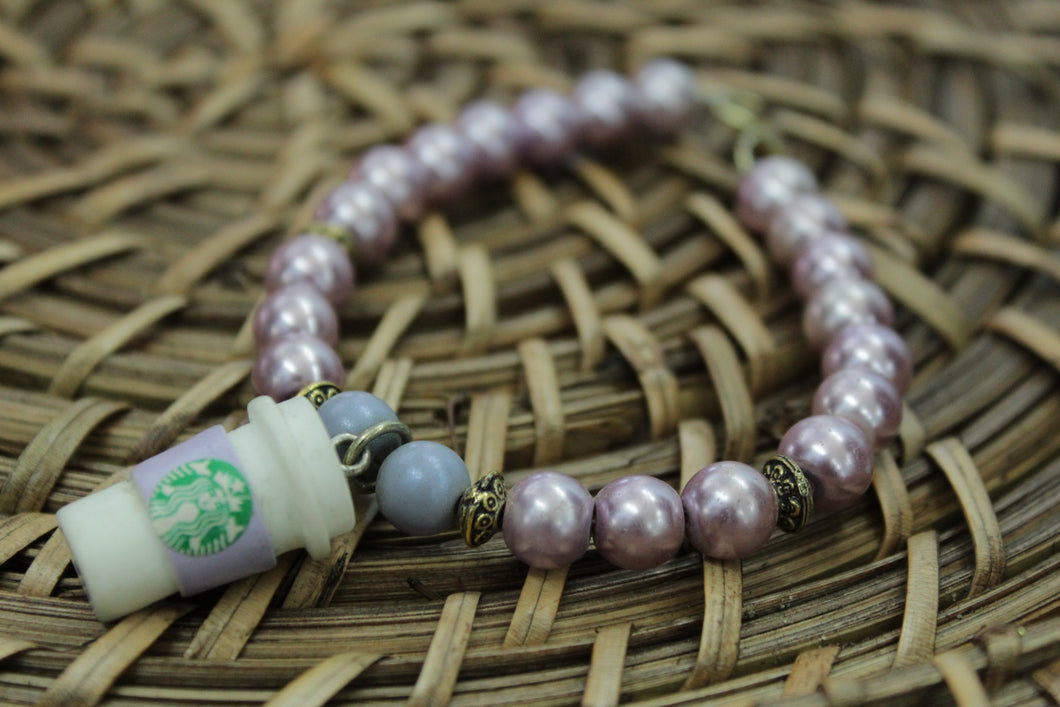 Purple starbies cup bracelet