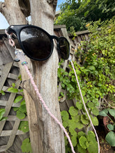 Load image into Gallery viewer, Pink rose quartz glasses chain