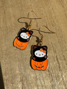 Hello kitty Halloween earrings