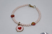 Load image into Gallery viewer, Pink heart message bracelet