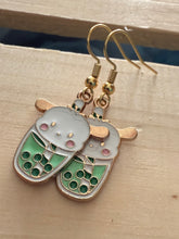 Load image into Gallery viewer, Hello kitty boba earrings