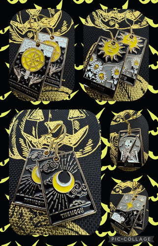 Tarot card earrings