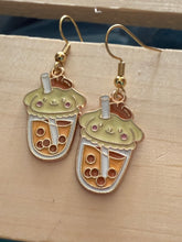 Load image into Gallery viewer, Hello kitty boba earrings
