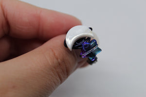 Moon and star ring
