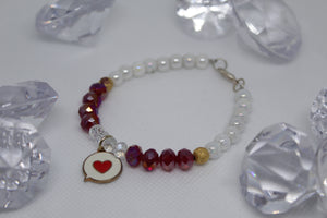 Heart message bracelet