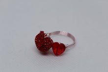 Load image into Gallery viewer, Lots of love ring (red heart)