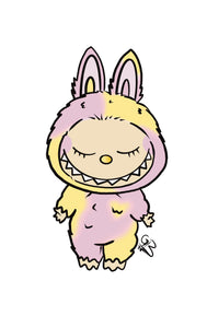 Pastel labubu stickers