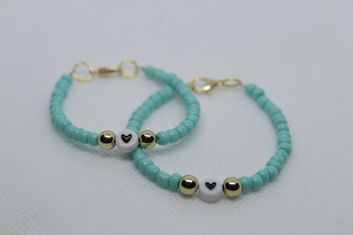 Heart turquoise bracelet (kids size)