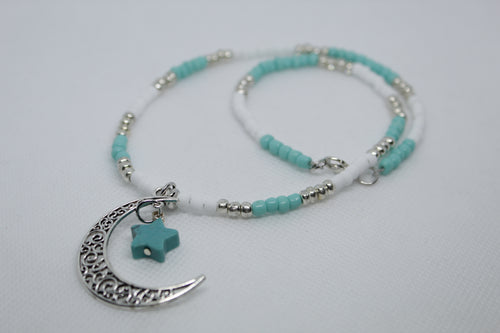 Moon star necklace