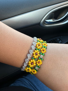 Sunflower bracelet