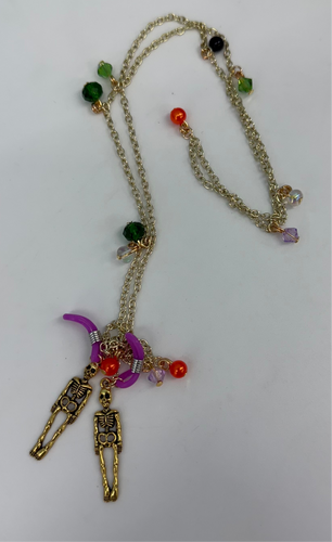 Día de los muertos glasses chain