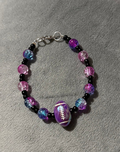 Football bracelet (purple/blue)