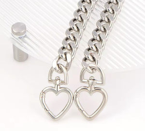 Regular heart clip purse charm