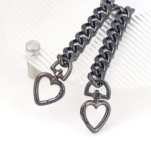 Regular heart clip purse charm