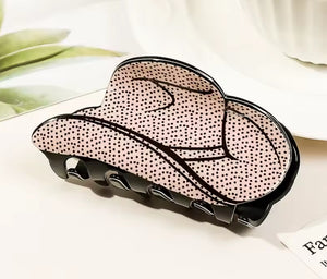 Cowgirl hat hair clips