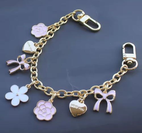 Pink purse charm