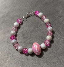 Load image into Gallery viewer, Football pink bracelet