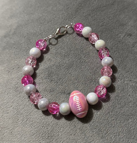 Football pink bracelet